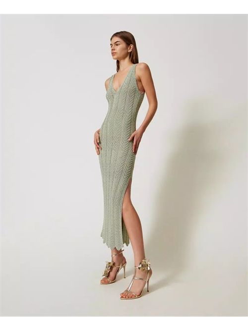 abito donna verde TWINSET | TT319A/12456
